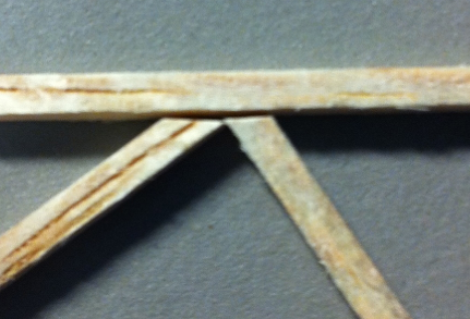 'A hand cut balsa joint'